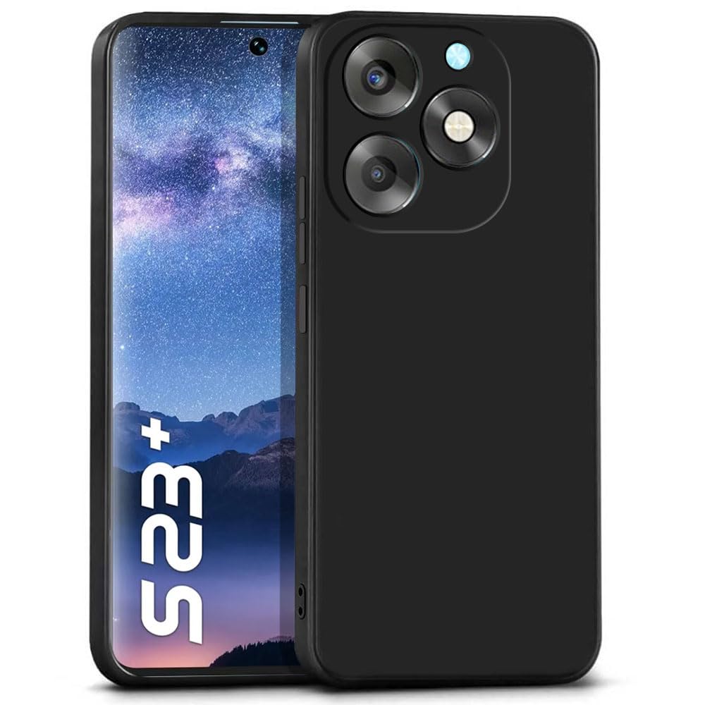 WOW IMAGINE Back Cover for Itel S23 Plus | Ultra Slim Soft Rubberised Case | Inner Velvet Fabric Lining | Matte Silicone Flexible Mobile Case | Camera Protection - Black (B0CMQ7BDHT) Amazon Price History, Amazon Price Tracker