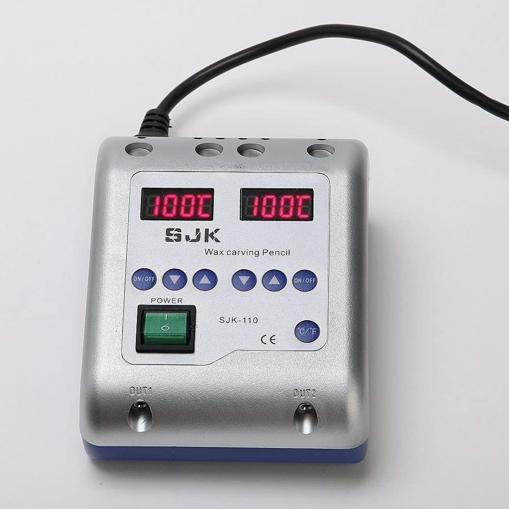 EustomA Elettrico Waxer Carving Doppia Penna Matita Macchina Cera Pot Suggerimenti Lab Equipment JT-21