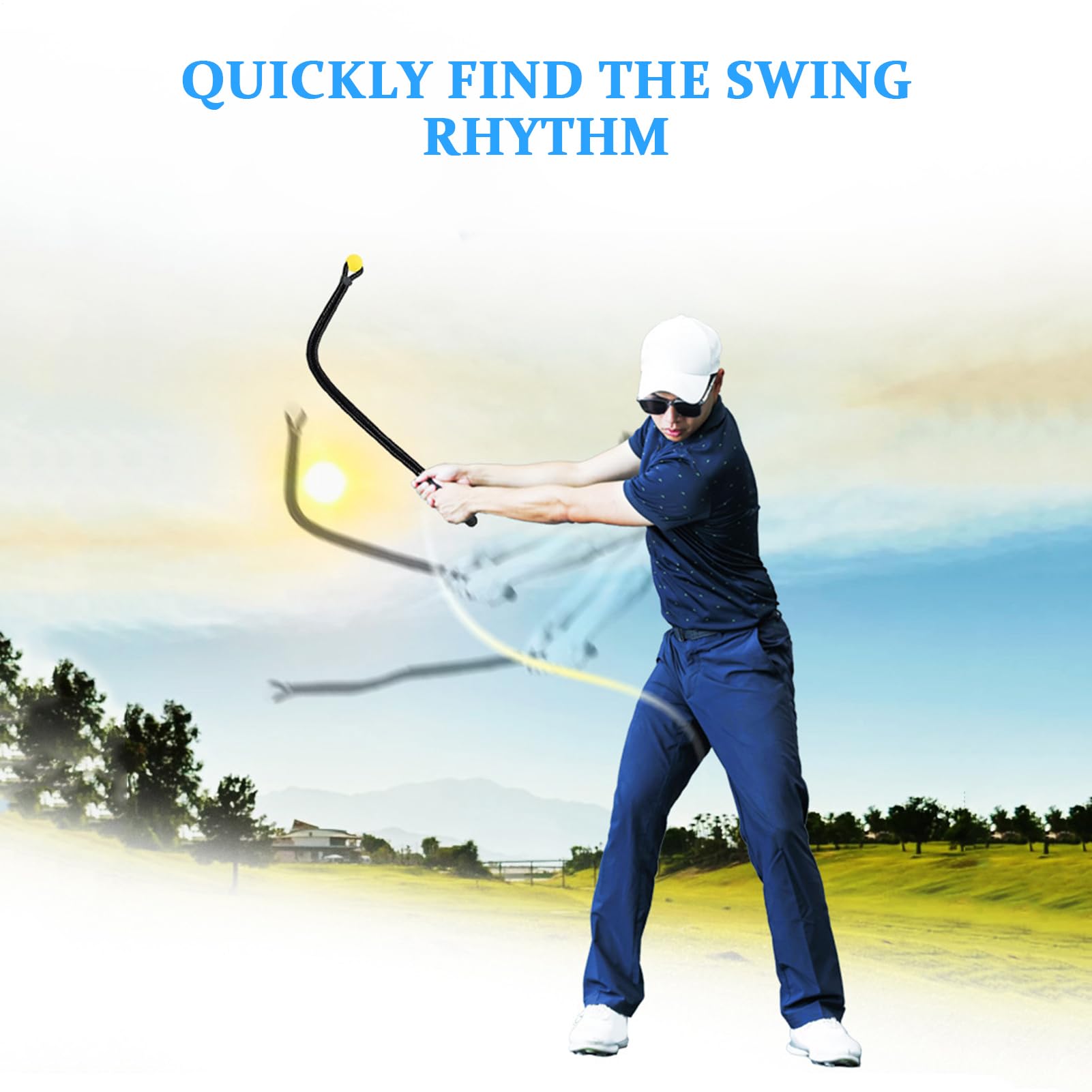 Corda per l'Allenamento dello Swing del Golf Attrezzatura Portatile Per Il