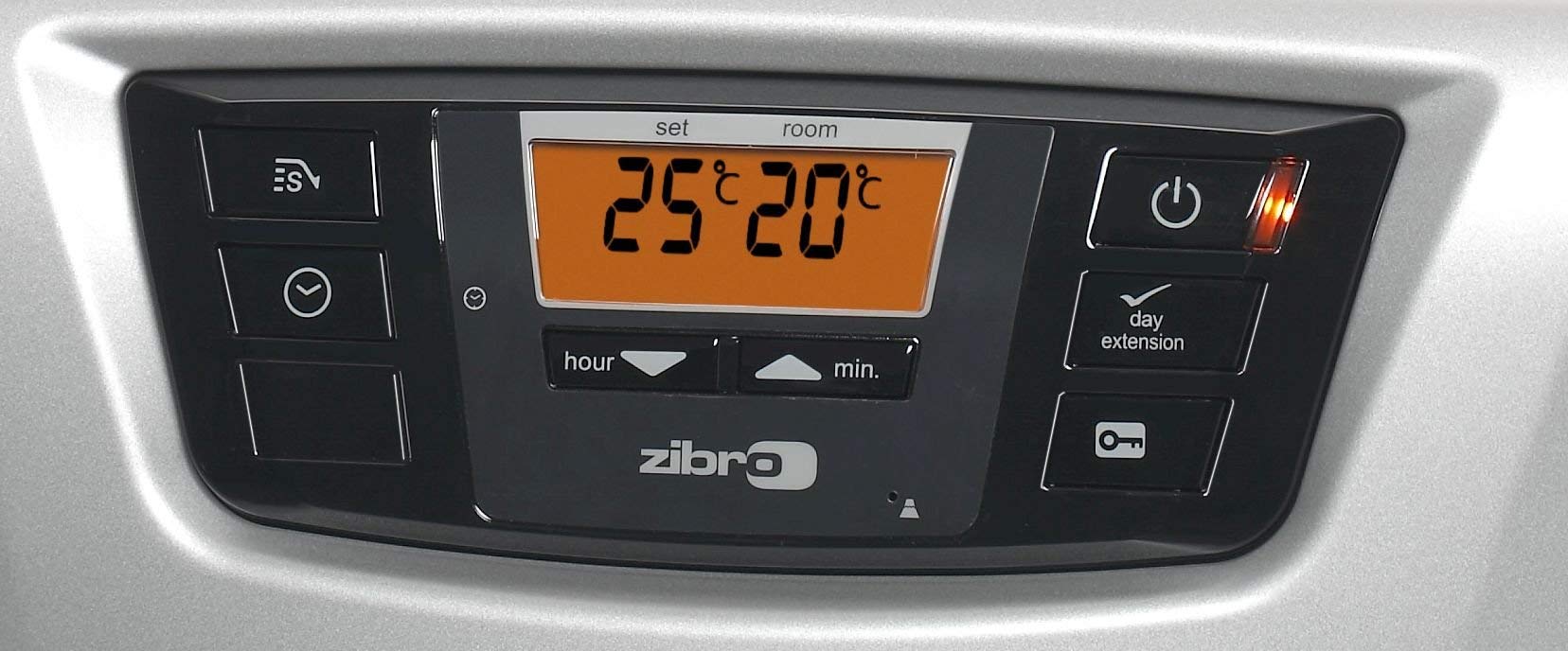 Zibro Lc 135 Stufa a Combustibile Elettronica, portatile, 3500 W, Argento, da 21m2 - 56m2, senza installazione, termostato regolazione settimanale, Classe di efficienza Energetica A (Ricondizionato)