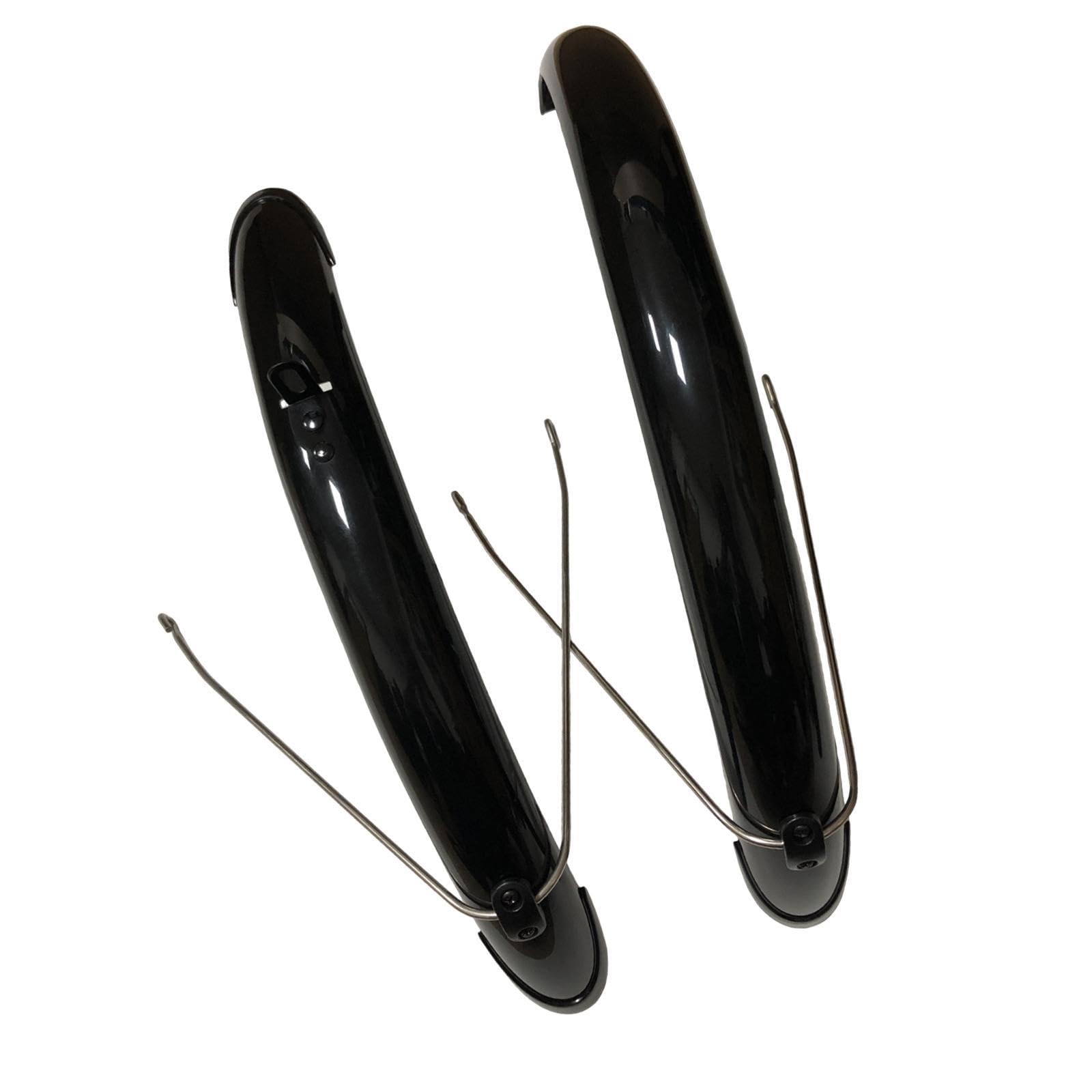 Colaxi Folding Bike Fenders Mudflaps for 20 inch Wheel, Black Folding Bicycle Mud Guards, Front&Rear Fenders Set, Easy Installation, Style A