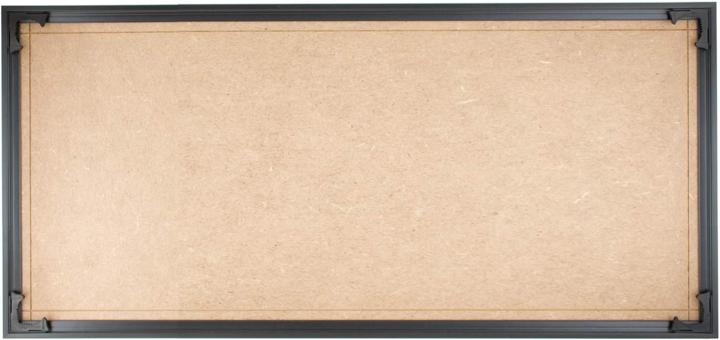 Quadro Frames 14x30 inch Picture Frame, Black, Style P375-3/8 inch Wide Molding