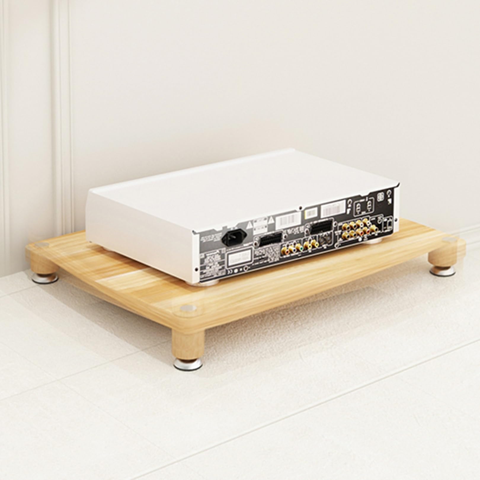 Meuble AVStand Robuste à Double Couche, adapté aux étagères d'angle, aux Supports de Console et aux Supports de Rangement, idéal pour Les lecteurs DVD, Les Consoles de Jeux et Les décodeurs