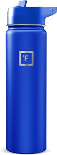 Miniatura 49 de IRON °FLASK Frasco de hidratación para acampar y senderismo con pajilla, botella de agua deportiva de acero inoxidable con aislamiento de boca