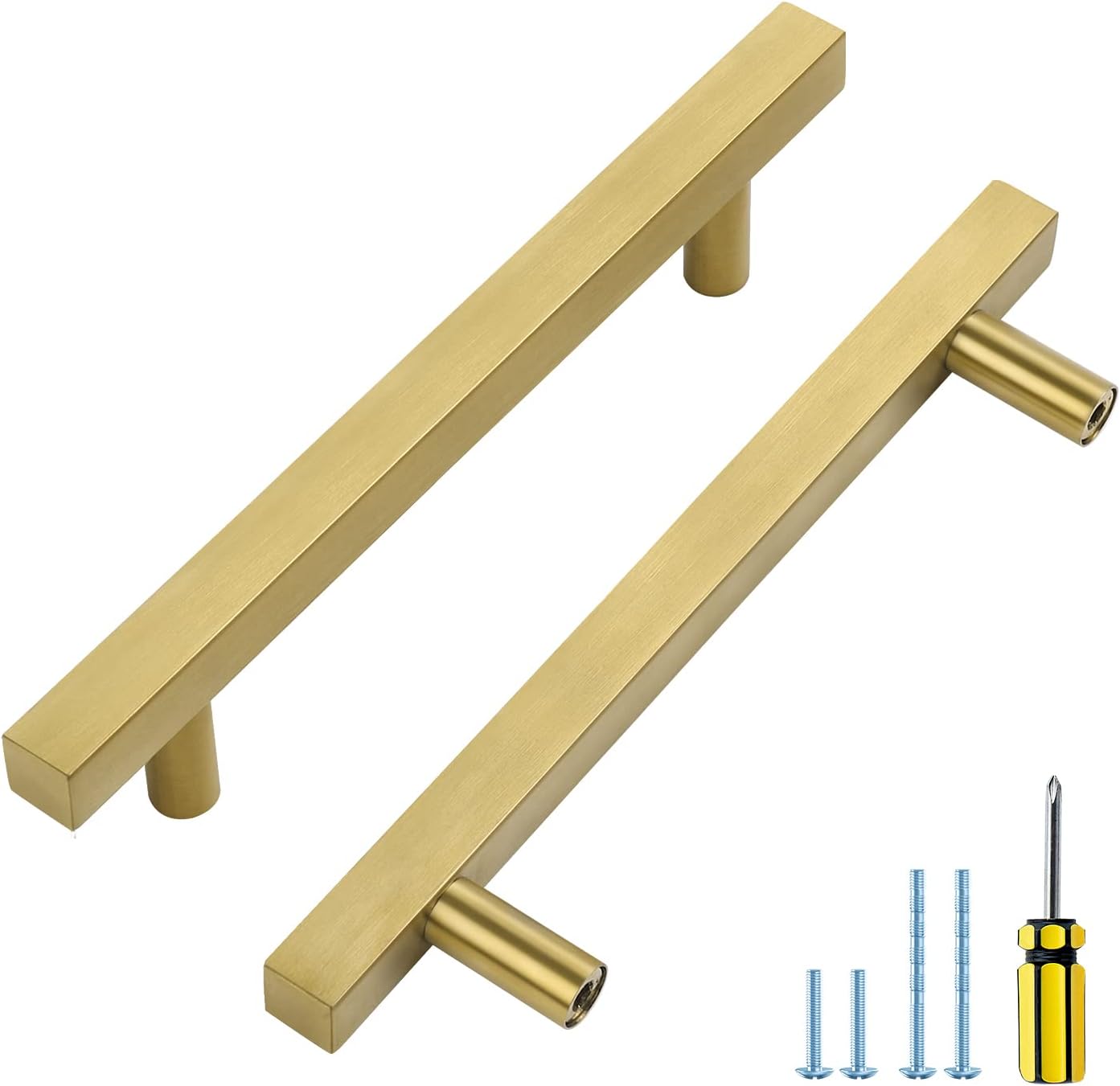 Ravinte Gold Pulls 10 Pack 5 inch Gold Kitchen Handles