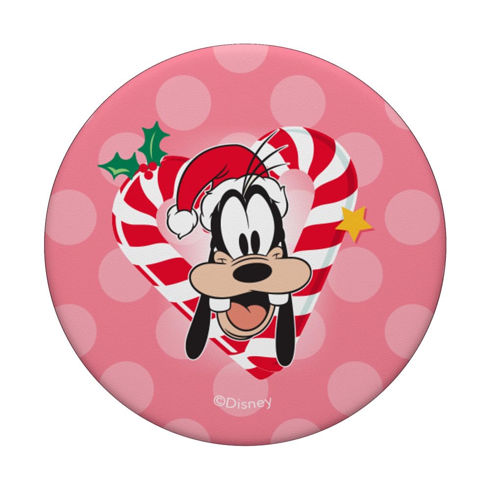 Disney Goofy Cute Sweet Christmas Holiday Candy Cane Heart PopSockets PopGrip Intercambiabile