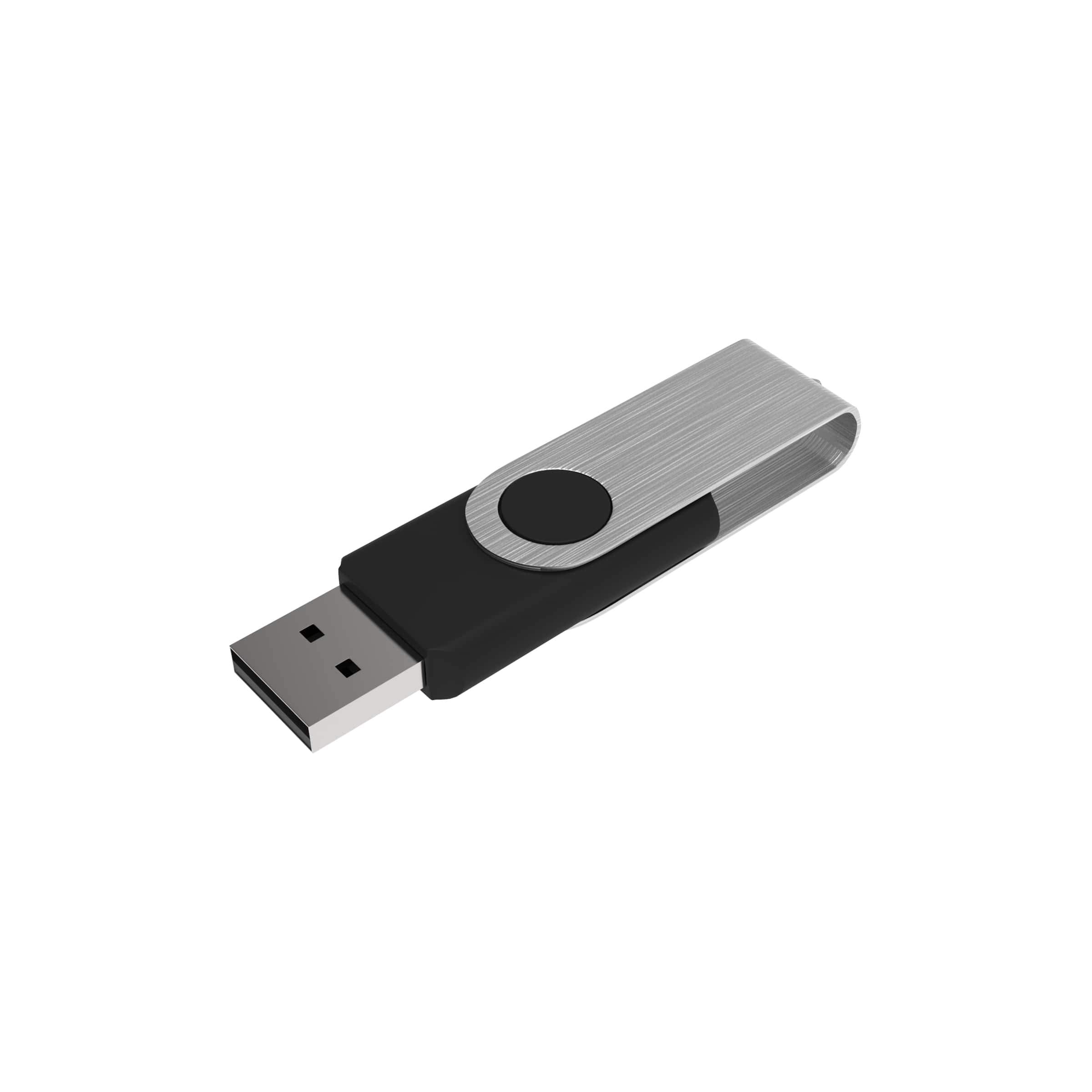 Venditio - Chiavetta USB, 64 GB, 50 pezzi, colore: Nero