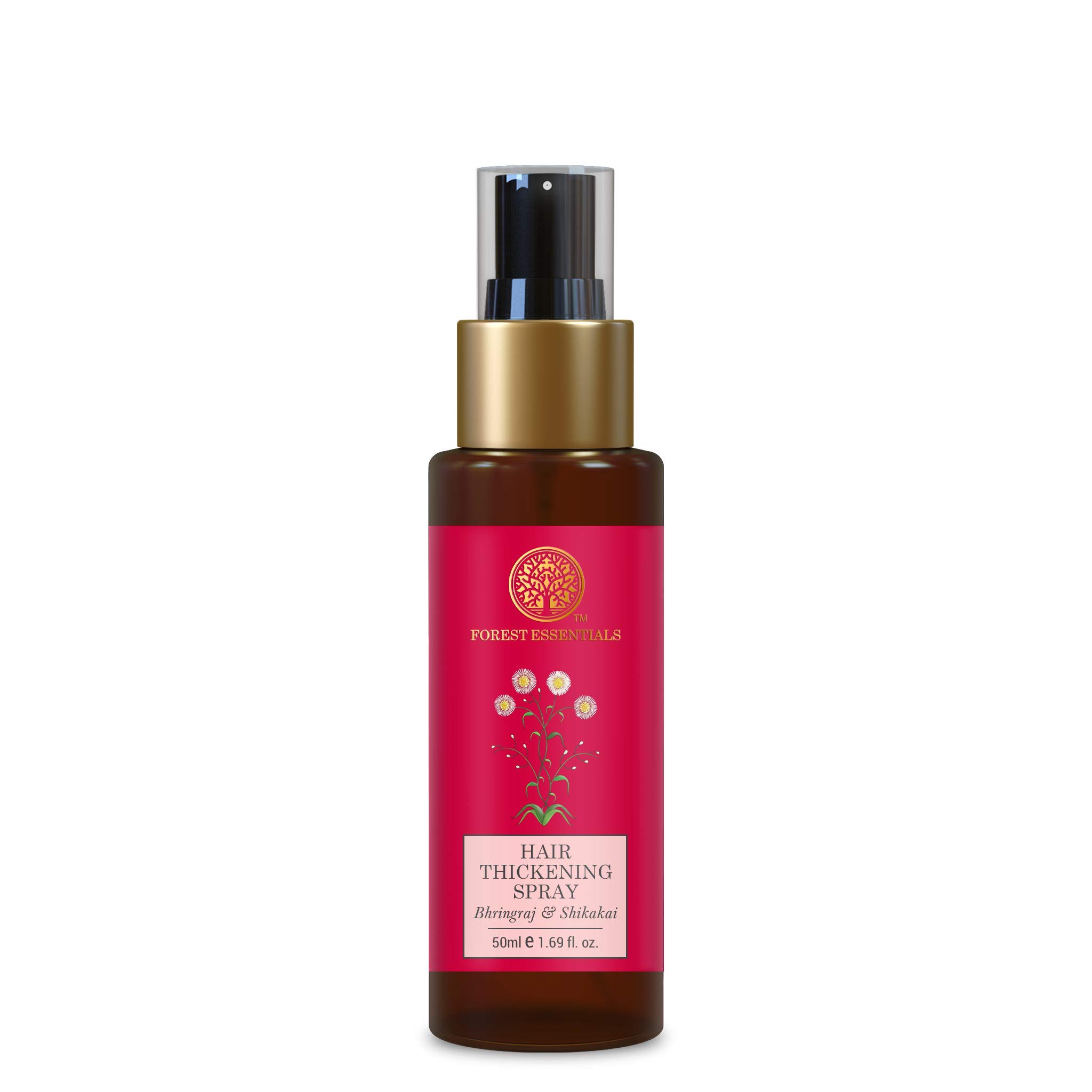 Forest Essentials Travel Size Hair Thickening Spray Bhringraj & Shikakai | Non-greasy Natural Scalp Spray for All Hair Types | Promotes Hair Growth | Controls Hair Fall & Hair Breakage | No Sulphates, No Parabens |For Men & Women | 50 ml-image-37
