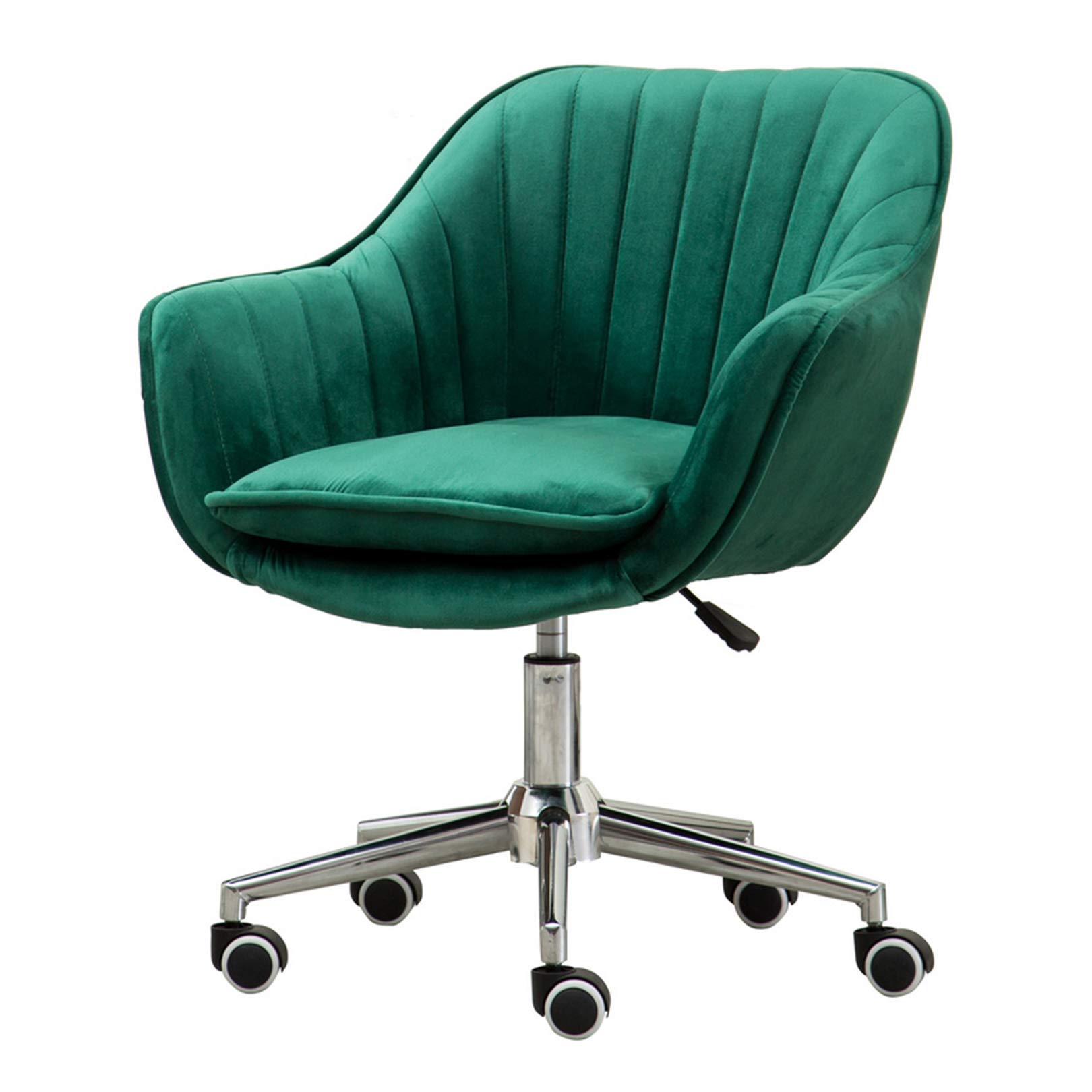 Chaise de bureau à domicile au design velours pour un coin télétravail cosy