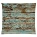 DECORLUTION Rustic Old Barn Wood Square Decorative Zippered Polyester Pillow Case 18 x 18 Inches