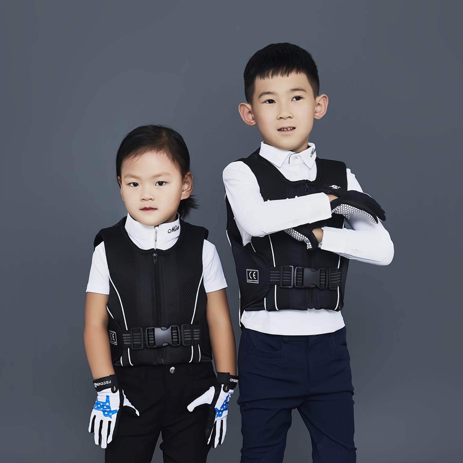 Gilet equestre di sicurezza per bambini, gilet da equitazione professionale, protezione equestre per ragazzi e ragazze (CM)