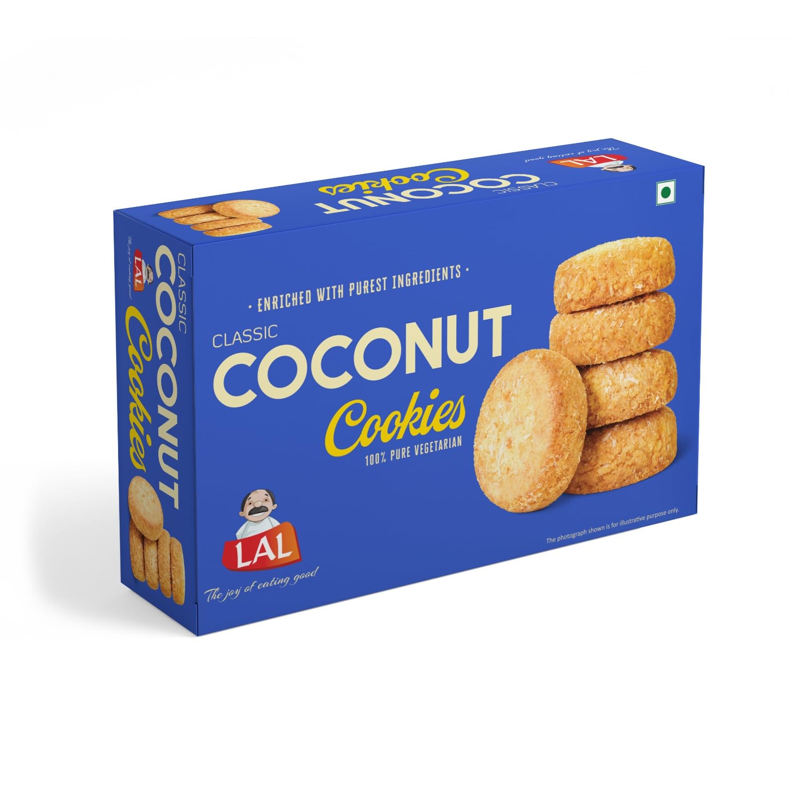 Lal Coconut Cookies Classic 400g | Made with Real Coconut | Delicious Snack | Tea Time Snack | Vegetarian-image-31