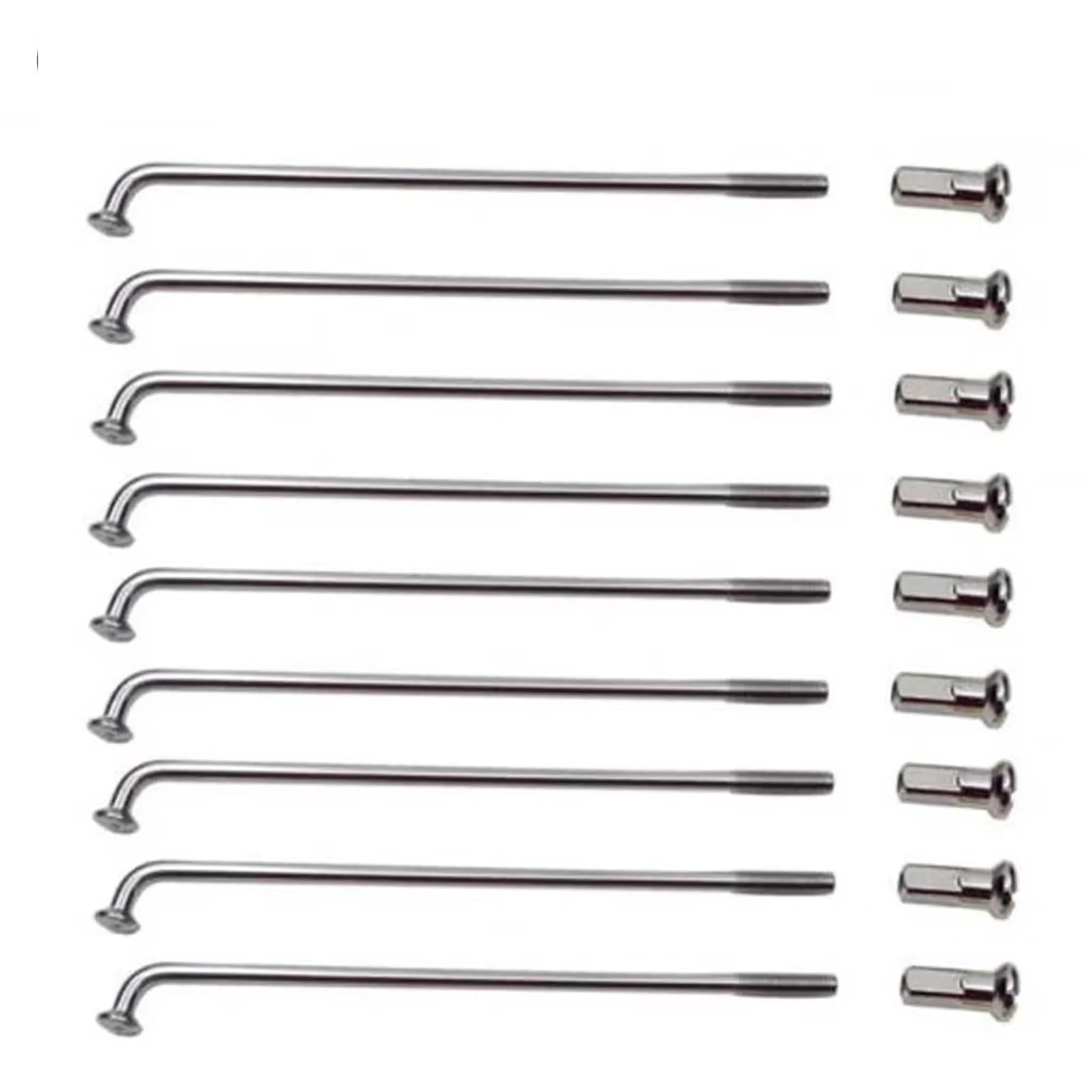 Wytrzymałe szprychy i sutki do roweru elektrycznego 12 G (2,6 mm), 60-305 mm, regulowana długość, stalowe szprychy do rowerów elektrycznych, zestaw szprych o wysokiej wytrzymałości na rozciąganie, do