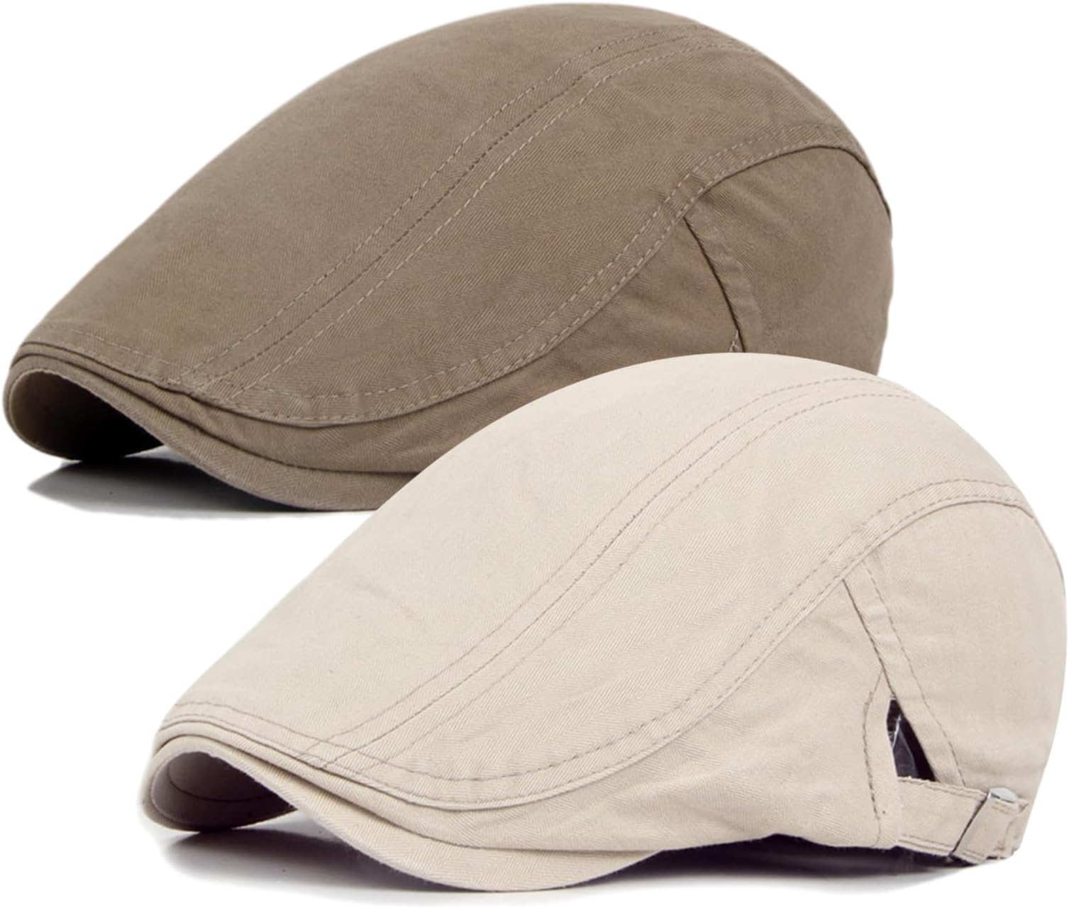 Newsboy Cap for Men Flat Hats Adjustable Breathable Irish Caps Cabbie Ivy Driving Hunting Sport Golf Outdoor