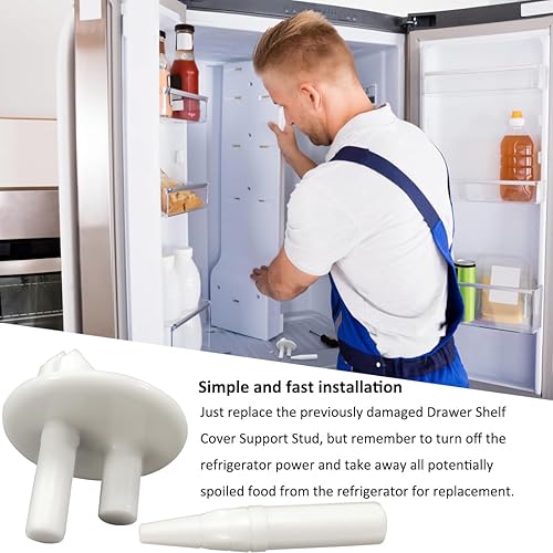 Miniatura 6 de 241993001 - Cubierta trasera para cajón de cajón para refrigerador, compatible con Frigidaire, Kenmore, Sears Refrigerador Sustituye a AP4393090