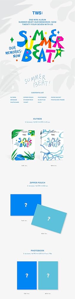 tws summer beat! 2形態　新品未開封✖️8 計16 jp.ktown4u.com : TWS - ミニアルバム2集 [SUMMER BEAT