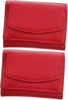 2 Peças Bolsa De Moedas De Cartão De Crédito Vermelho Dinheiro Embreagem Bolsa De Dinheiro Pequenos Cartões De Crédito Carteira Feminina Bolsa Mini Bolsa Bolsa De Embreagem