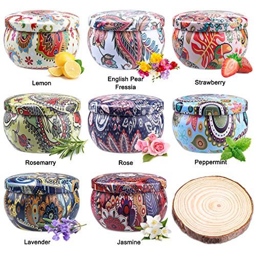 Candle Gifts for Women: Scented Candles Gift Basket for Mom Sister Friend Unique Happy Birthday Aromatherapy Candles Set Gift Ideas - 8 Pack Candles Natural Organic Soy for Birthday Gift - Image 3