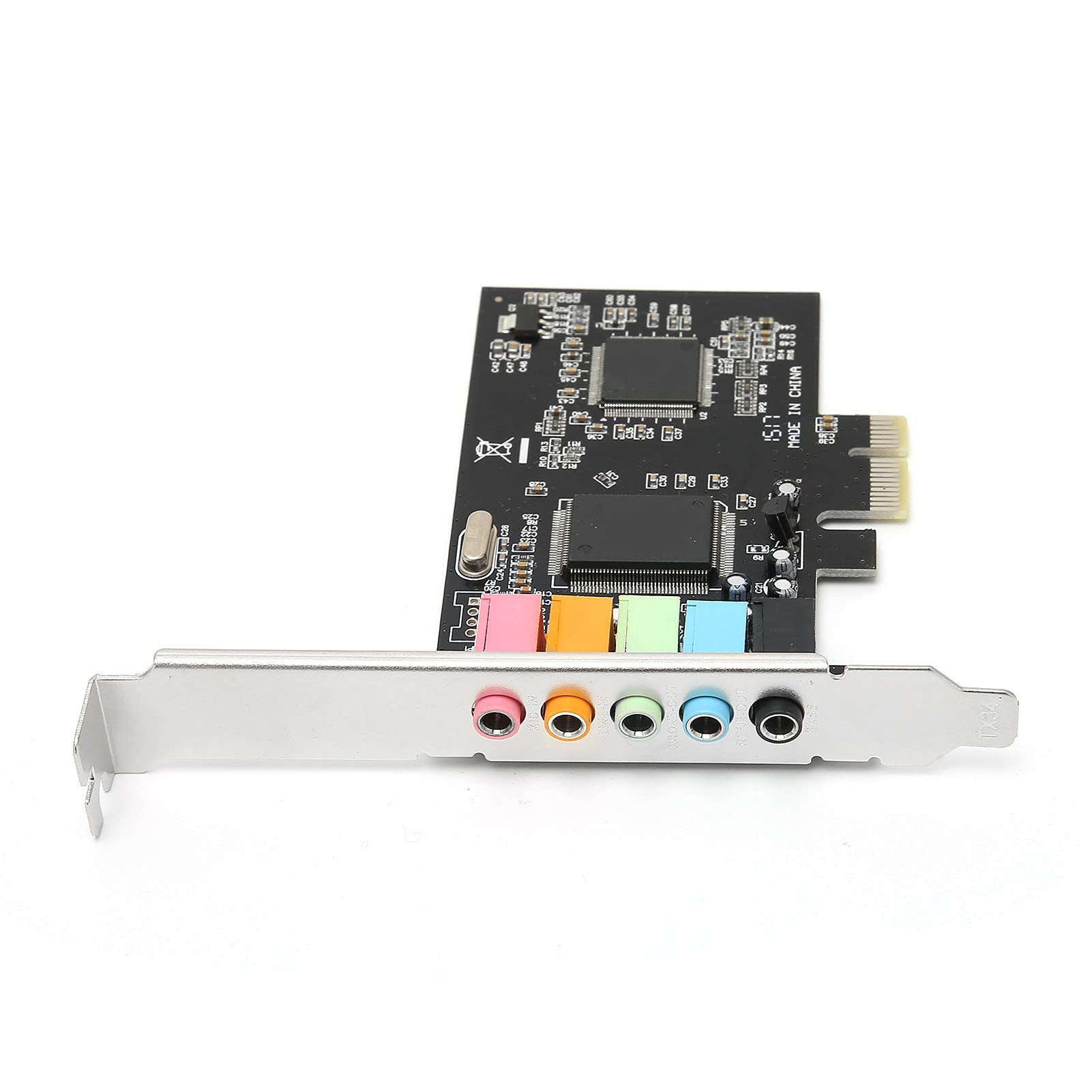 Scheda Audio Stereo PCI E 5.1, Scheda Audio da Gioco a 6 Canali, Scheda Audio Interna per 7/Vista/XP 32/64 Bit, Compatibile con Effetti Audio DirectSound 3D Ed EAX