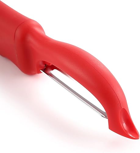 Miniatura 9 de Spring Chef Pelador de verduras giratorio de alta calidad, mango de agarre suave y cuchillas de acero inoxidable ultra afiladas perfecto para