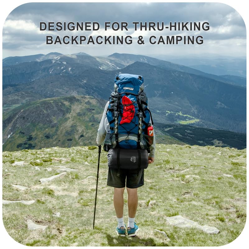 sleeping bag for adultswaterproofbackpacking lightweight-3 season warm amp cool weather 10-45girls boys for outdoor hiking travel gear must kids sleep accessories