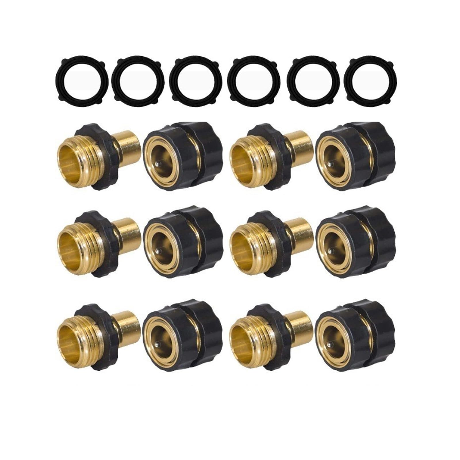 Kalttoy Men's Multicolor And Fe Quick Releases Garden Hose Connector Quick Connects Hose Fittings Garden Hoses Quickly Connector Gasket Connects Fittings
