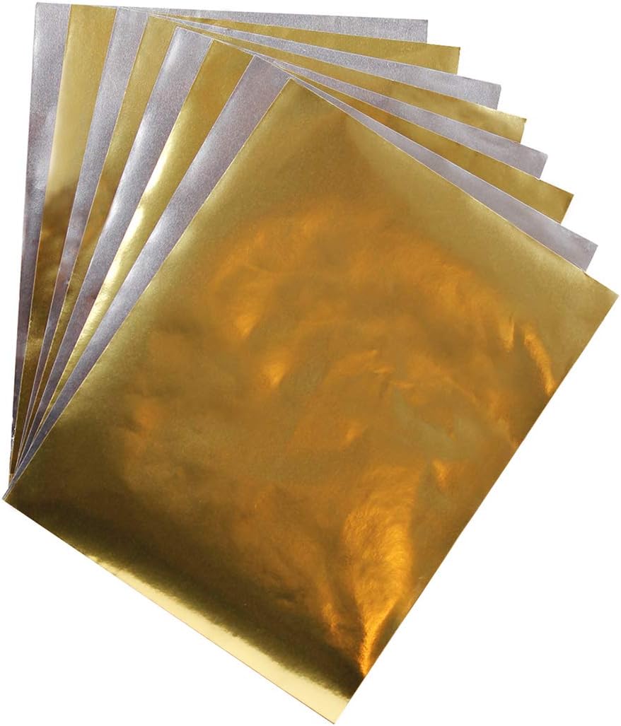 Hygloss Products Metallic Foil Paper Sheets 8 Assorted