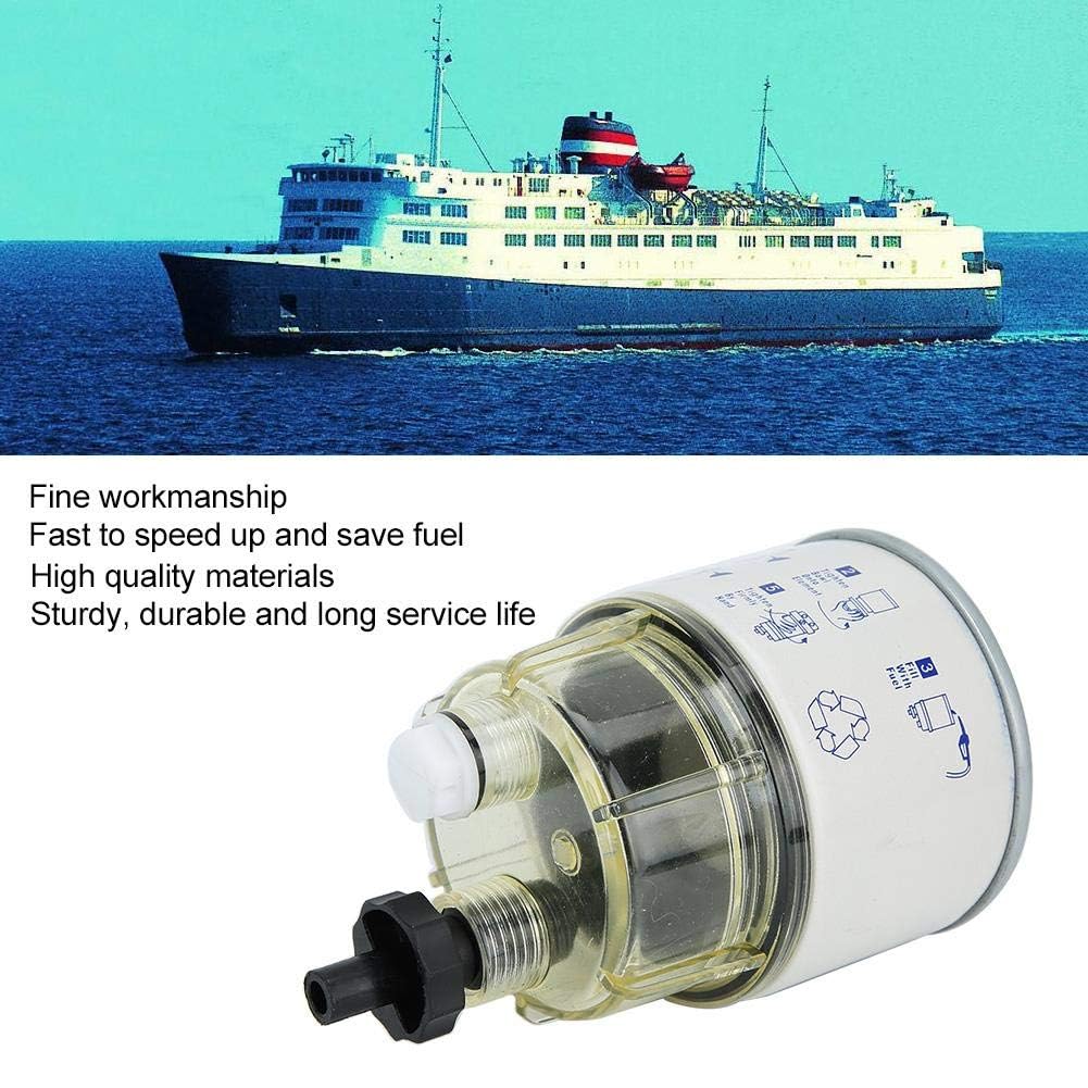 Separatore d'acqua con filtro carburante R12T, prestazioni stabili Filtro separatore d'acqua carburante per barche marine per barche di ricambio universale Motore