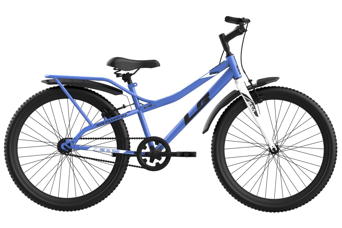 BSA LB Vogue Cycle in 26T Wheel Size in Stylish Looks with Heavy Integrated Carrier for Age Group 12+-image-45