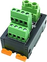 Vista 1 de Bloque de terminales de tornillo, módulo de distribución de energía, bloque de terminales de montaje en riel DIN de 30 A, placa de distribución