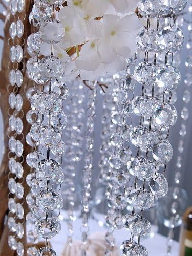 CC04 - Kristall Girlande, Transparent, 1 x 1 m lang)