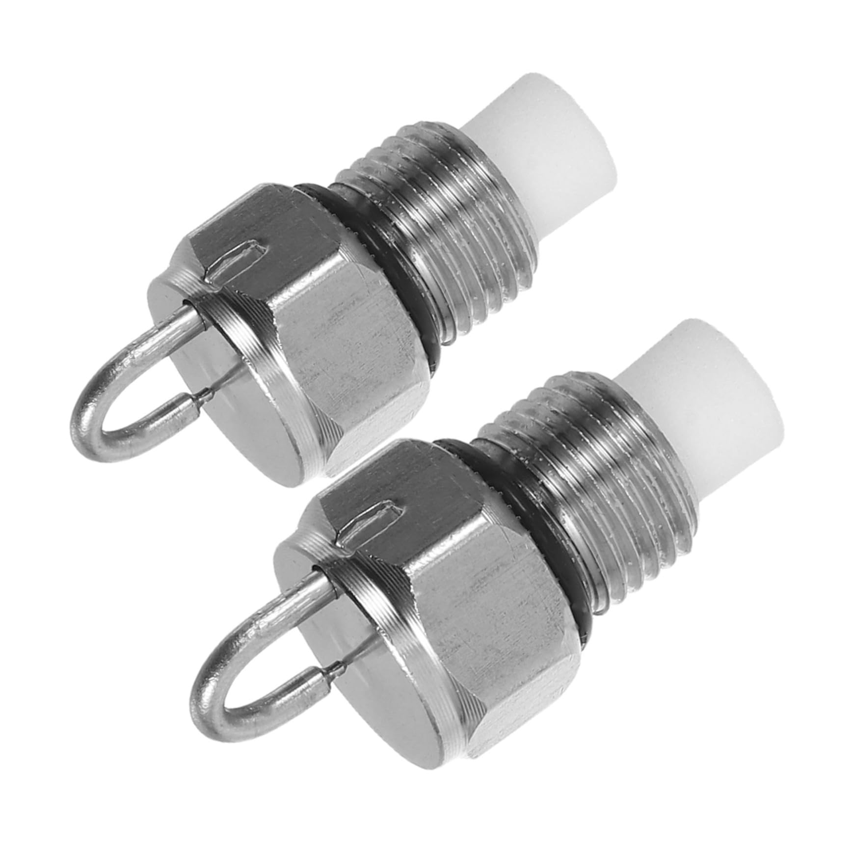 KONTONTY 2pcs High Pressure Misting Nozzles 0.3mm Hole Stainless Cooling Spray Nozzle Anti-Clog for Landscape Indoor Use