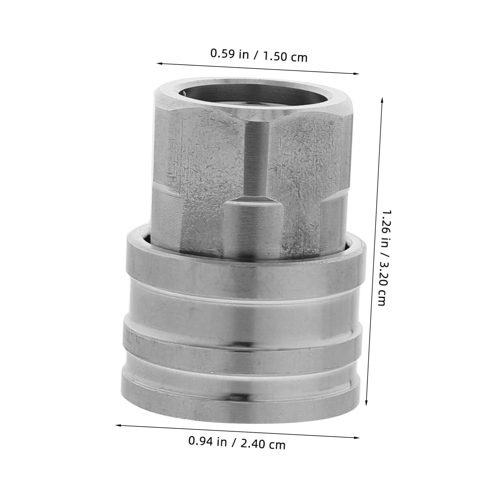 SUPVOX Stainless Steel Pressure Head 5000psi Quick Connect Kit for Pressure Washer Nozzles Adapter