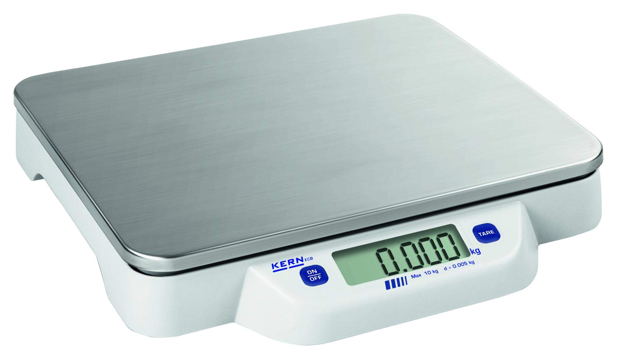 Báscula de mesa [Kern ECB 50K-2N] plana, móvil, sin complicaciones, placa de pesaje de acero inoxidable, rango de pesaje [Max]: 50 kg, legibilidad [d]: 20 g