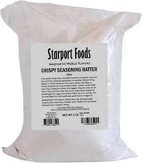 Starport Foods Crispy Seasoning Batter, Vegetarian, 5 LB (80 OZ)