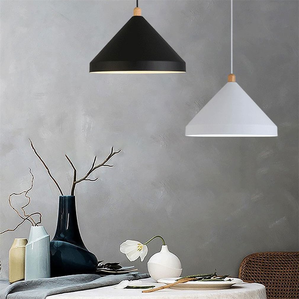 Changing Lights Simple Led Hanging Modern Metal Kitchen Island Lights Over Island Japanese-Style Hanging Lamps for Bedrooms Dining Room Black Light/White