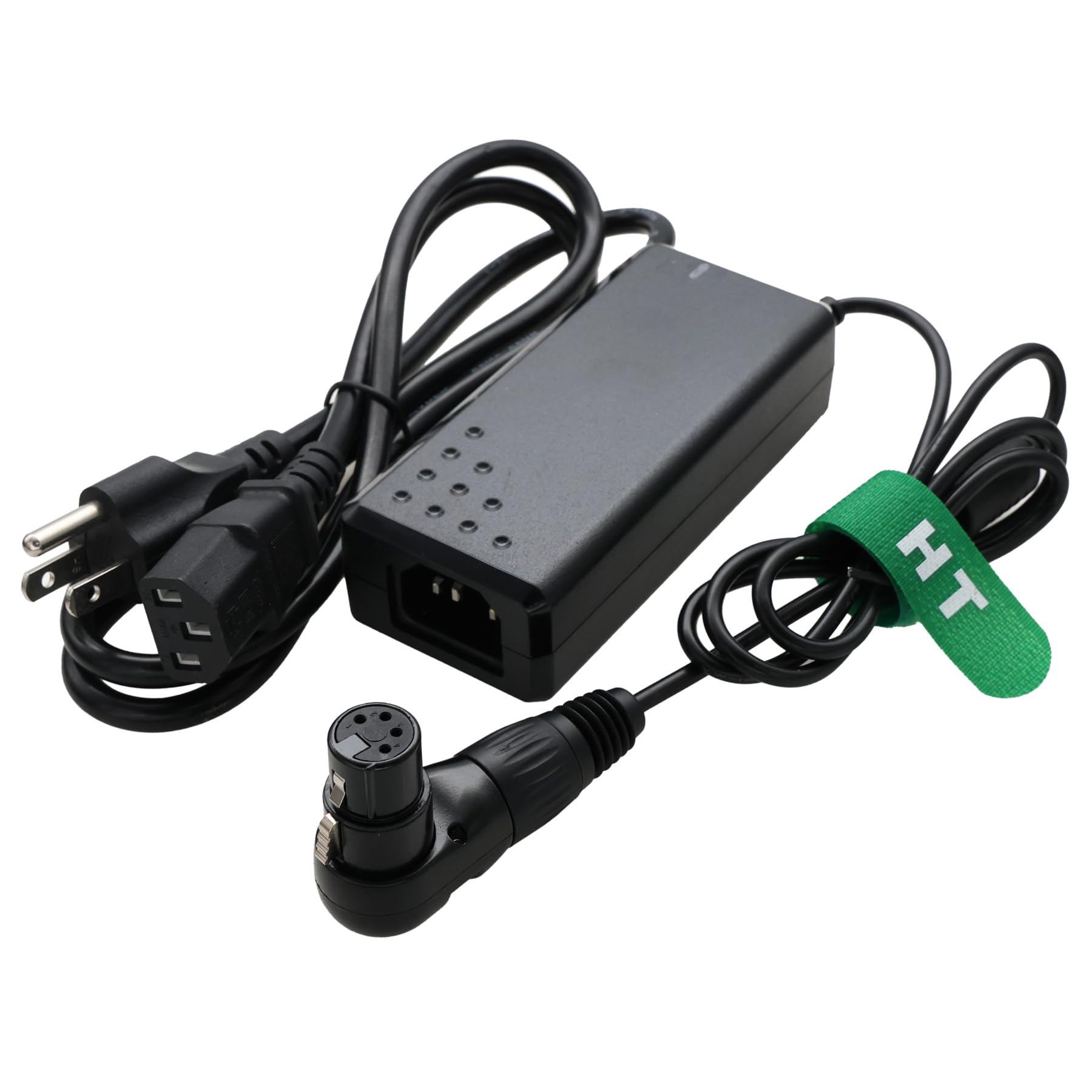 HangTon 4-pinowy zasilacz XLR pod kątem prostym do Sony PMW400 3500V F5500V Z750 Z580 Canon C400 C500 MKII Panasonic AK AJ Cinema Monitor kamery 12V 4A DC