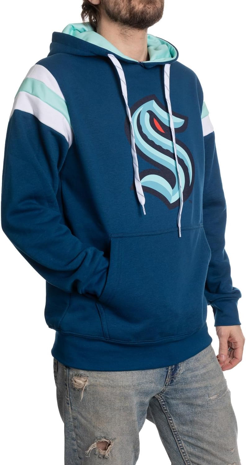 Calhoun NHL Surf & Skate Mens Varsity Retro Style Pullover Hoodie – The Coastal Collection