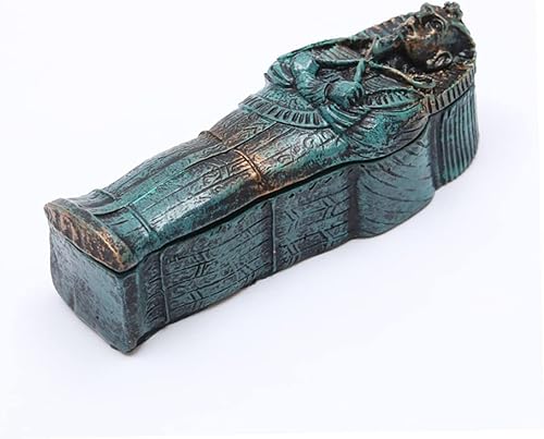 Miniatura 5 de Decoración para pecera, 1 unidad, decoración de acuario, rey egipcio, tutankamón, faraón, sarcófago, ataúd con momia, juego de estatuillas de