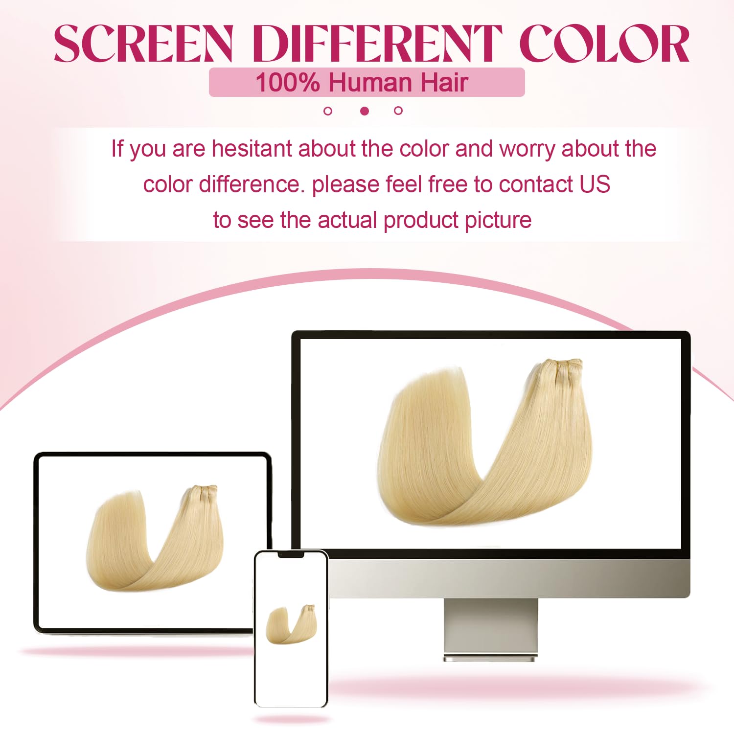 Clip in Hair Extensions Real Human Hair, Remy Human Hair Extensions Clip ins for Women, 100% Natural Human Hair, Double Weftm, 16inch 70g 8Pcs, #613 Bleach Blonde