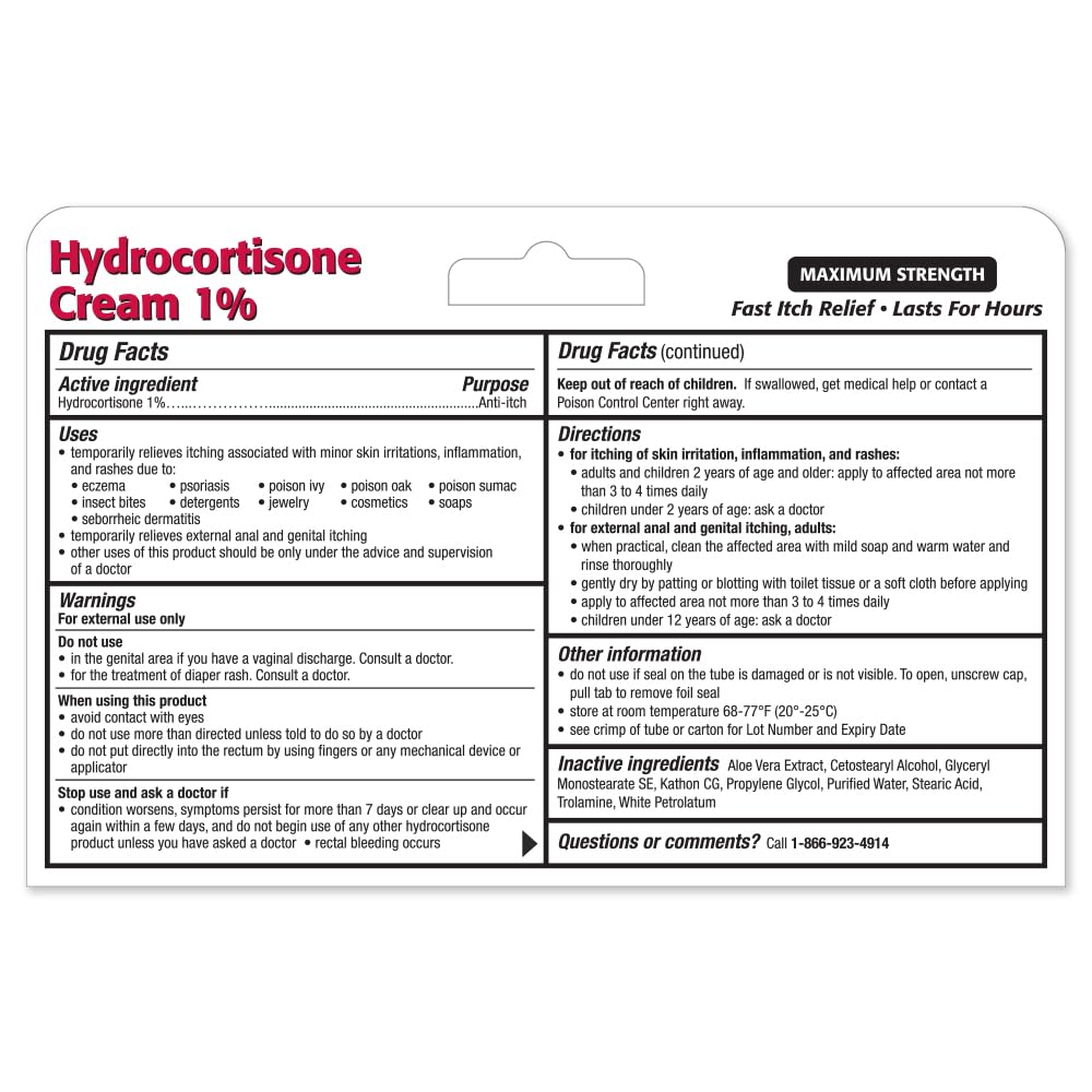 TARO Hydrocortisone Aloe 1% Cream 1Oz — Amazon image 2