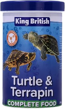 King British   Turtle & Terrapin Complete Food   200g Tub   Rich in Vitamins & Minerals Natural Ingredients   Contains a Variety of Shrimp, Gammarus & Krill