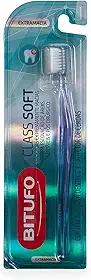 Escova de Dente Bitufo Class Soft Extramacia com 1 protetor de cerdas, Bitufo