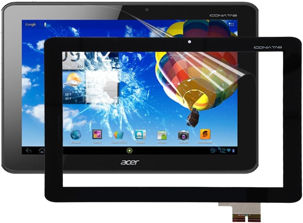 Touch Panel Digitizer Compatible with Acer Iconia Tab A510 (Black)
