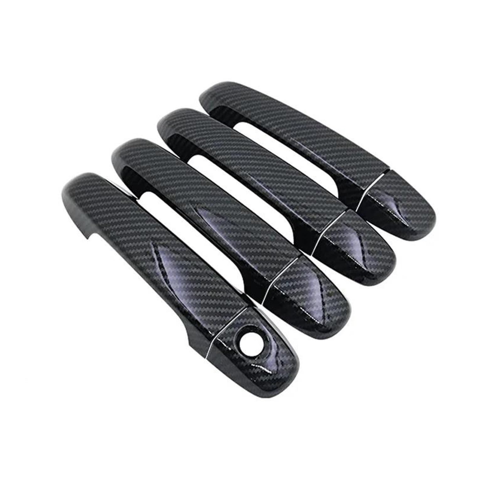 KJHOPY Car Exterior Door Handle Trim Cover Parts for Prius C NHP10 for Aqua 2012-2019(Style 3)
