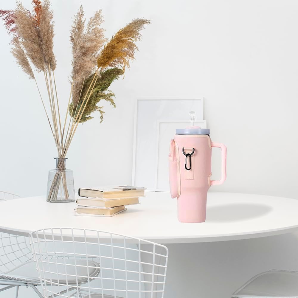 Borsa Porta Stanley Cup 40oz | Tracolla Regolabile | Con Tasca Per Telefono E Portachiavi - Foto 5