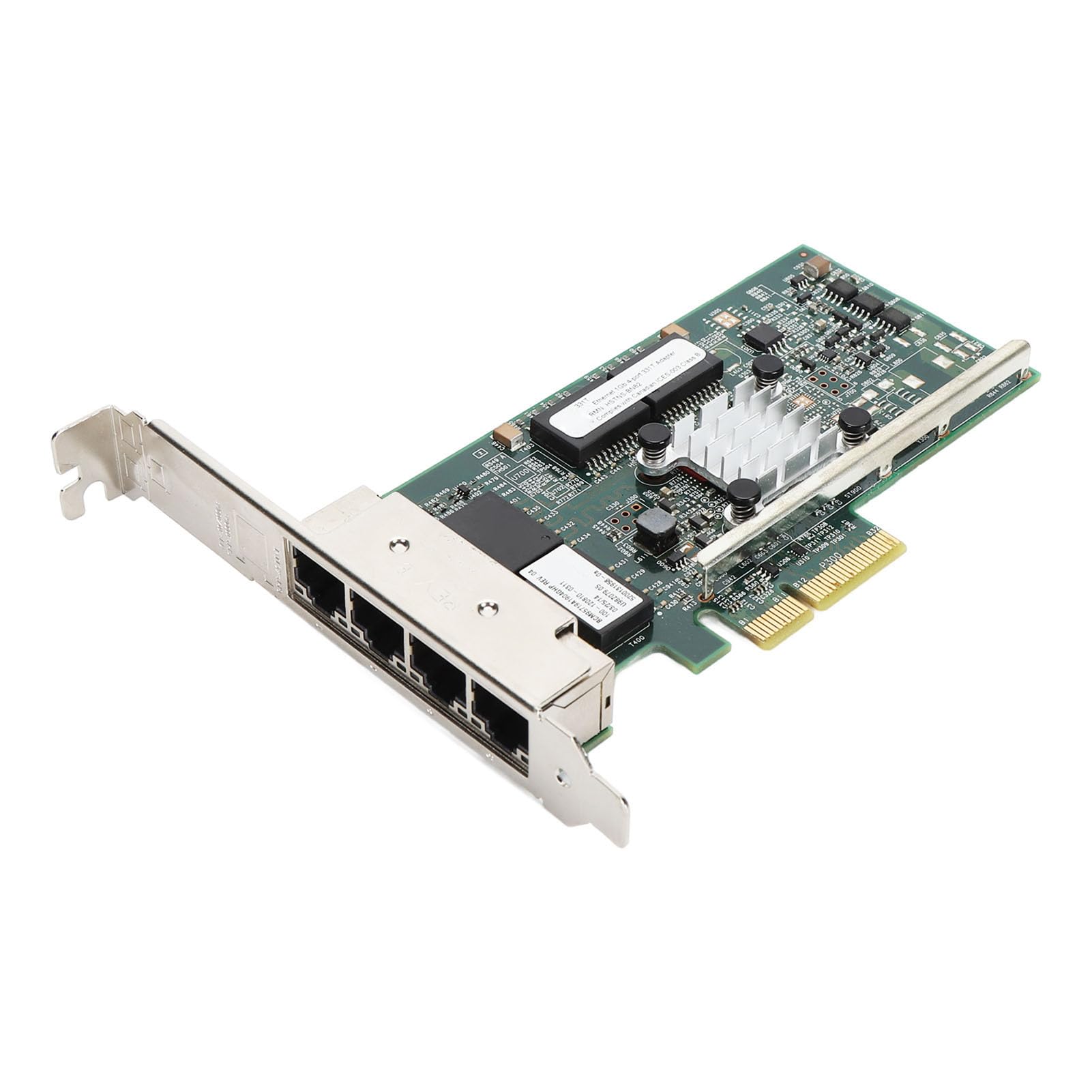 Carte Réseau PCIe Gigabit, Adaptateur Ethernet Professionnel à 4 Ports, Efficace pour PC, Conception Compacte, Installation Facile