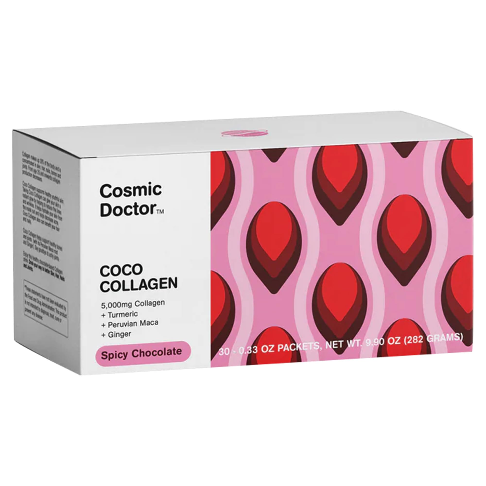 Coco Collagen Supplement, Spicy Chocolate Flavour, 5,000mg Collagen, Turmeric, Peruvian Maca, Ginger, 9.4g