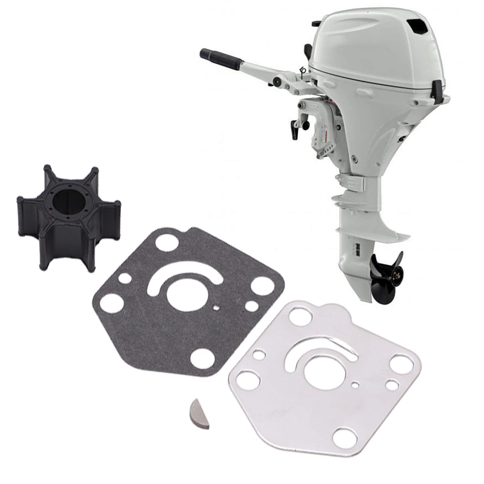 Kit Riparazione Pompa Acqua Acciaio Inossidabile Gomma Marino Ad Alto Flusso DF9.9 DF15 DT9.9 DT15