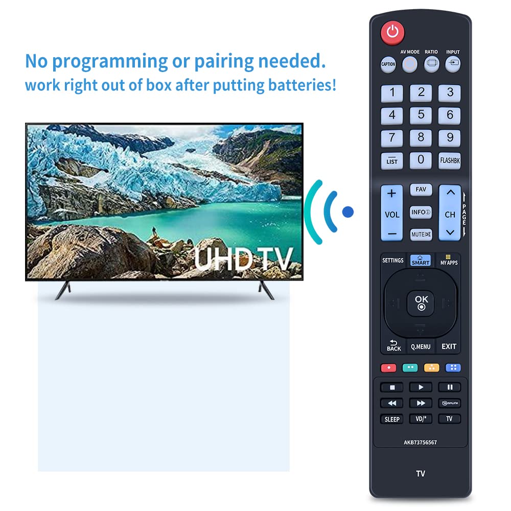Replace Remote For LG TV 55LB5800 55LB6100 55UB8200 60LB6100 60UB8200 65LB6190